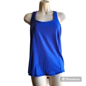 Lulu‎ blue tank black built in bra size 4